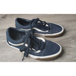 Vans Shoes Mens 9 Womens 10.5 Old Skool Skate Low Sneakers 508357 Blue